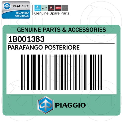 PARAFANGO POSTERIORE ORIGINALE PIAGGIO LIBERTY 125 IGet 4T 3V ie 2017 - Picture 2 of 2