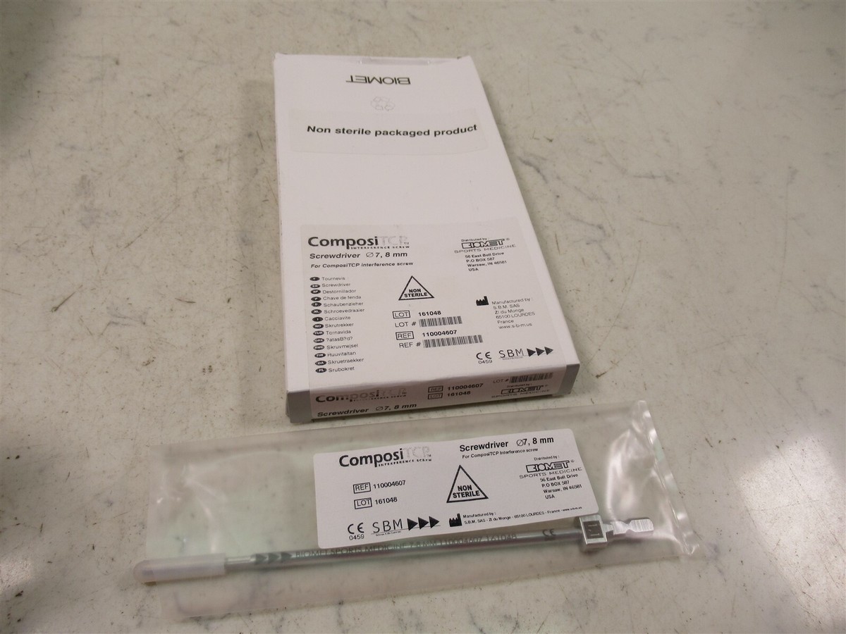 Biomet ComposiTCR Surgical Screwdriver 7, 8 mm 110004607 | eBay