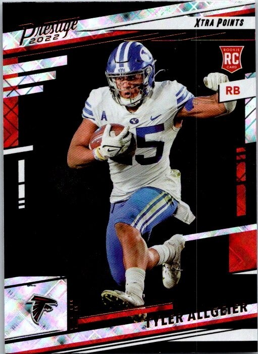 2022 Panini Prestige - Rookies Tyler Allgeier #357 Xtra Points Purple /199 (RC)
