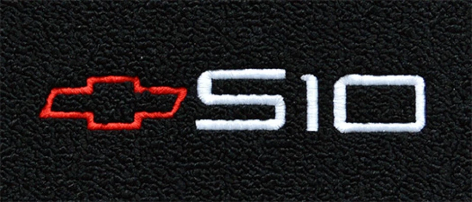 Alfombrillas delanteras Cutpile ACC 1982-1993 Chevrolet S-10 logotipo personalizado 2 piezas Foto 2 de 4