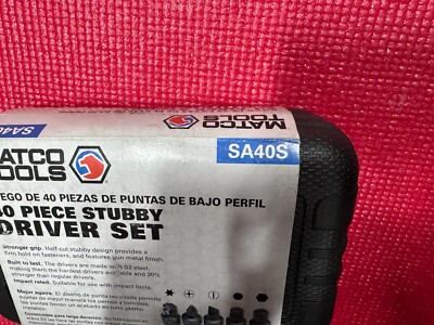 Matco 40 Piece 1/4” Drive Stubby Driver Set SA40S | eBay