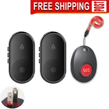 Caregiver Pager, LIKEPAI Wireless Call Button 1000+ Feet, SOS Alert Nurse Callin