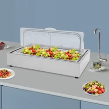 Rectangle Cooling Food Dishes Display Plate Buffet Cold Serving Display Tray