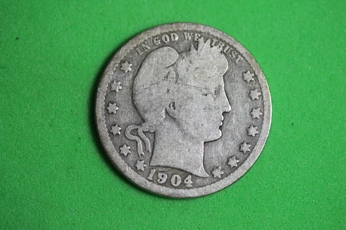 Estate Find 1904 - O Barber Quarter!! #K18378