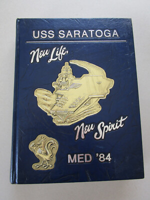 Cruise book aircraft carrier USS SARATOGA CV-60 Mediterranean 1984