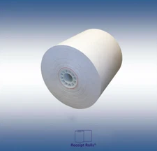 3" x 190' 1-ply Bond Kitchen Printer Receipt Paper Rolls, 50 Rolls per case