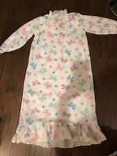 Vintage Robes Unlimited Little Girls Flannel Gown Read For Size