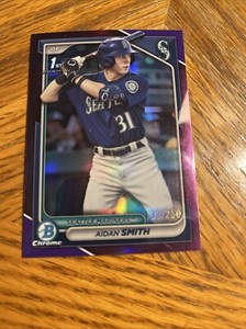 2024 Bowman 1st  #BCP-45 Aidan Smith Chrome Prospects Purple Refractors 133/250