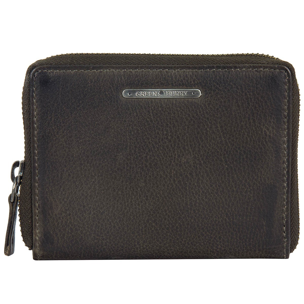 Кошелек Greenburry из грязной выстиранной кожи на молнии Wallet 845 6390₽