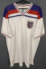 RETRO REPLICA MEN'S ENGLAND 1980/1982 HOME SOCCER FOOTBALL SHIRT JERSEY SIZE XL