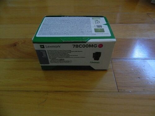 GENUINE Lexmark 78C00MG Magenta Toner Cartridge CS420 CX520 CX522 FACTORY SEALED - Picture 2 of 2