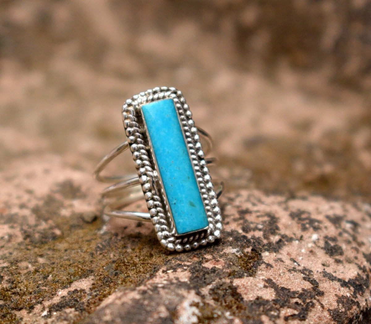 Turquoise baguette best sale ring