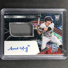 2021 Spectra Andy Young Rookie Jersey Auto Neon Blue Disco 70/99