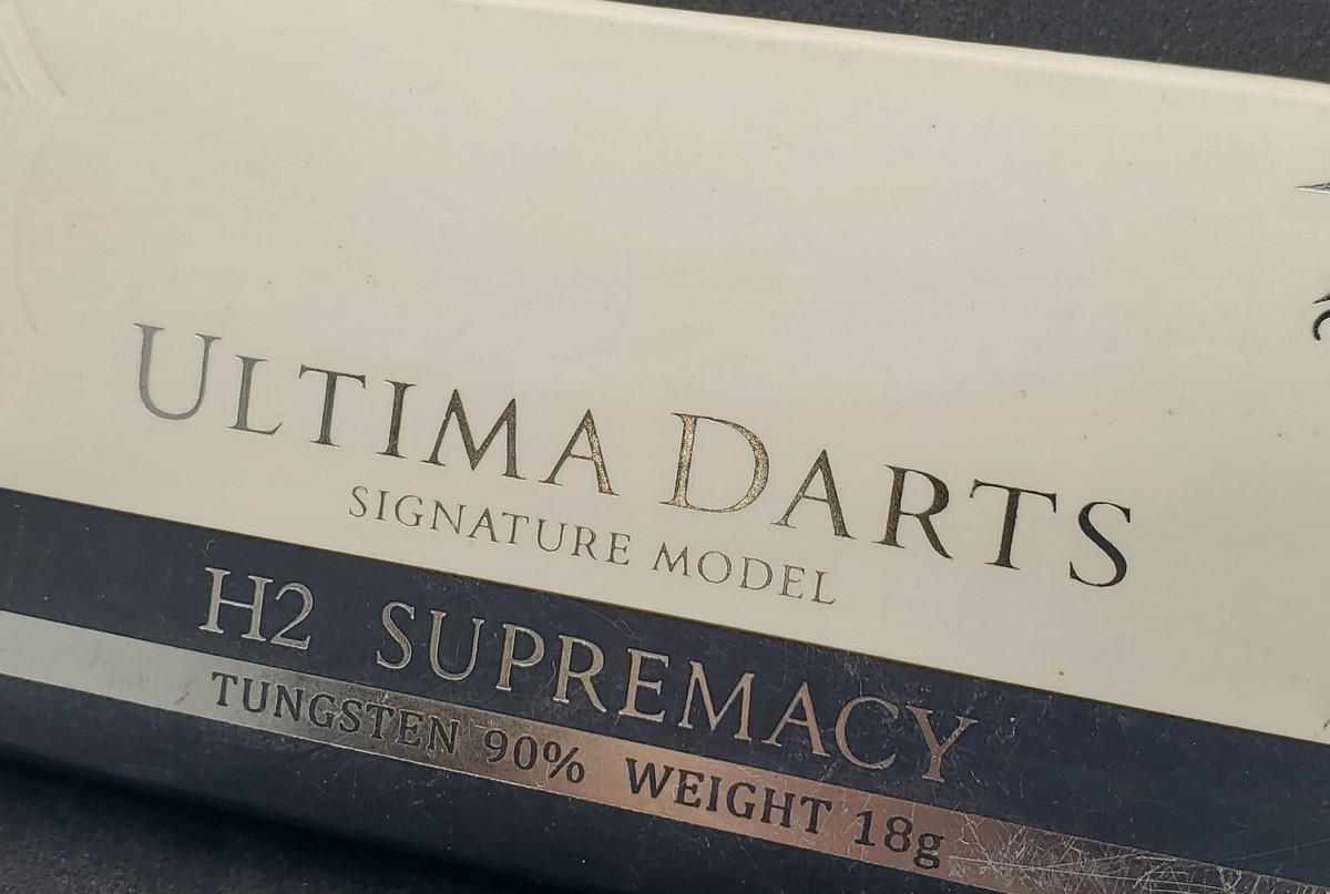 Fléchettes Ultima Supremacy H2 - Tungstène 90% - Poids 18,0g - Style Droit - Neuf Dans Sa Boîte