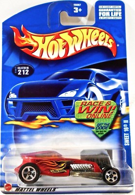 Hot Wheels 212 Sweet 16 II, Variant Card 2002 Hot Wheels 35th Ann.Race &amp; Win