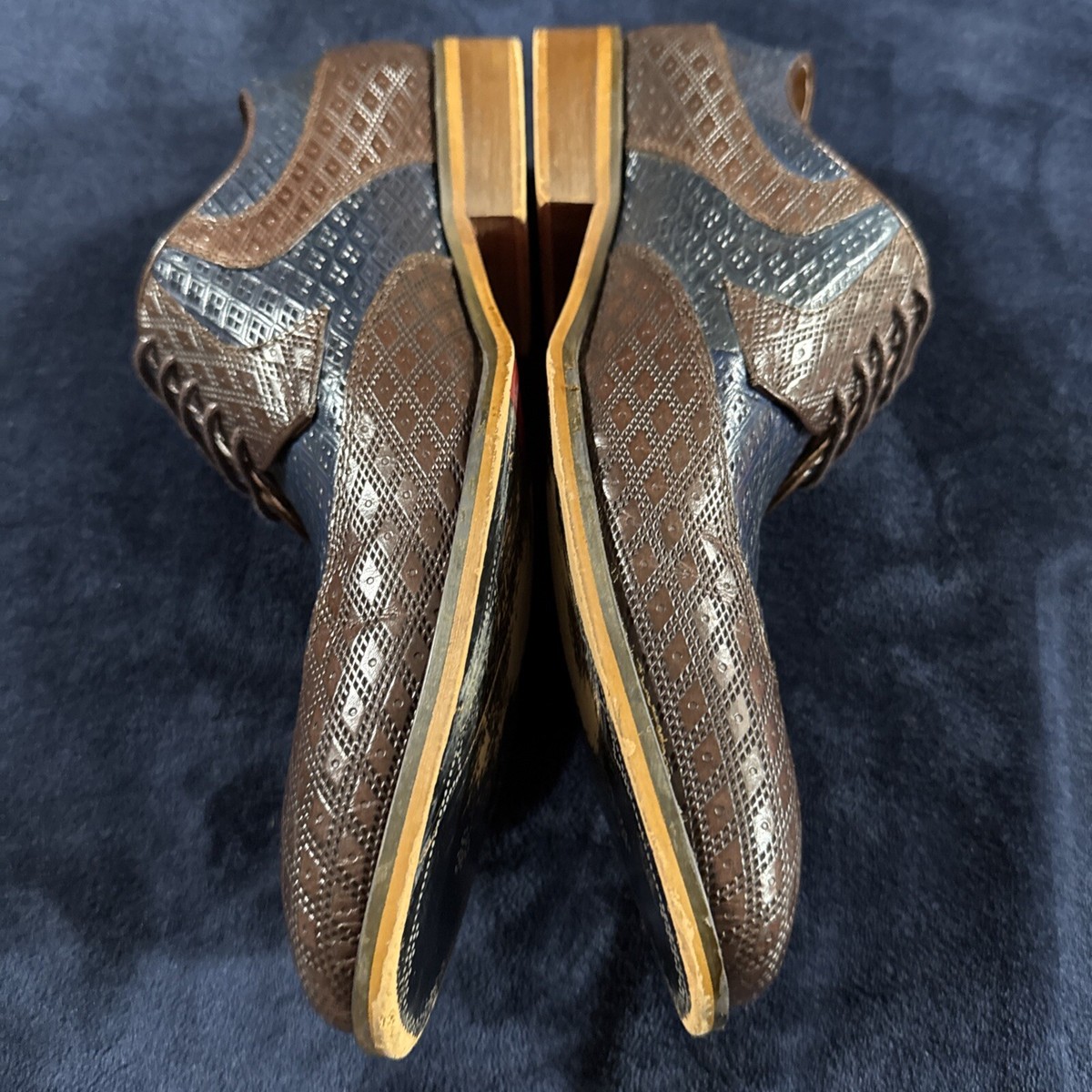 Steven Land 2x Tone Brown Leather Wingtip Dress Shoes SL0020 