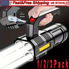 Super Bright 22000LM LED Flashlight High Powered Torch USB Rechargeable Lamp