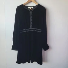 Joie womens size 10 Fit-and-flare silhouette Renata Velvet Mini Dress