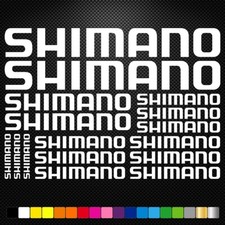 SHIMANO - 16 Vinyl Decals Stickers Sheet Bike Frame Cycle Cycling Bicycle