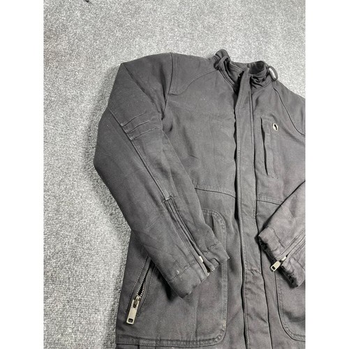 Applied Theory Men's Black Utility Jacket Long Sleeve Zip Up Workwear Size XL - Picture 2 of 19