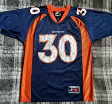 VTG 90s Logo Athletic Terrell Davis #30 Denver Broncos NFL Jersey Youth Large 😊