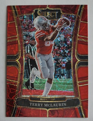 2023 Panini Select Draft Picks - Concourse Red Lazer #70 Terry McLaurin