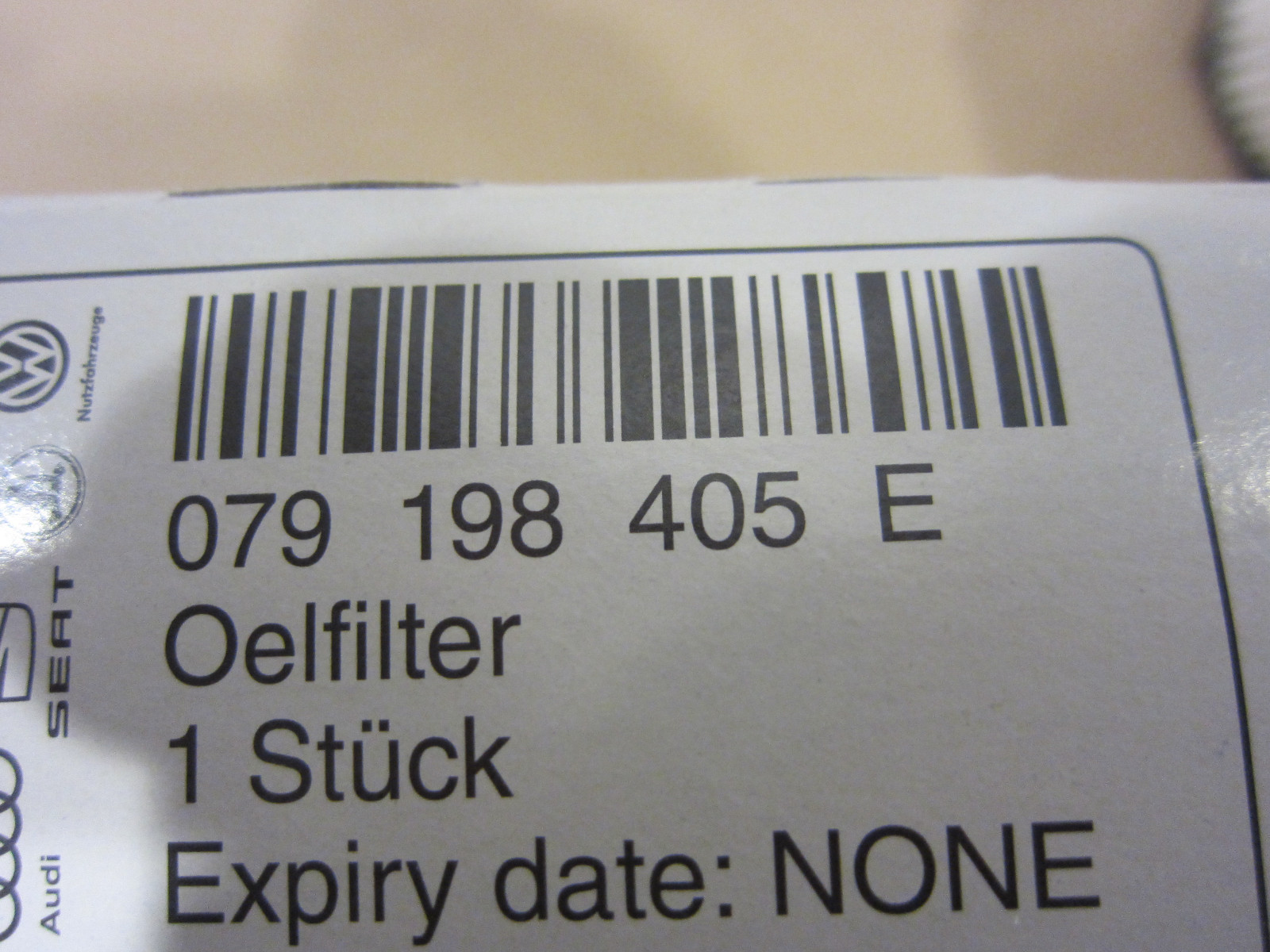 Lamborghini Gallardo. Oil Filter.Part# 079198405E