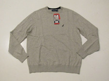 NAUTICA Gray Crew Neck Pullover Sweater Size XXL NWT Mens