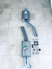 MERCEDES BENZ 380SL R107   EXHAUST MUFFLER ANSA FRONT REAR PIPE  SET 