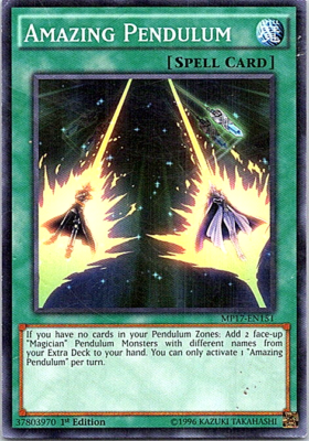 Amazing Pendulum MP17-EN151 Yu-Gi-Oh! Card Heavy Play 1st Edition