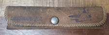 Vintage Leather Straight Edge Razer Case From Lake Sunappe N.H.