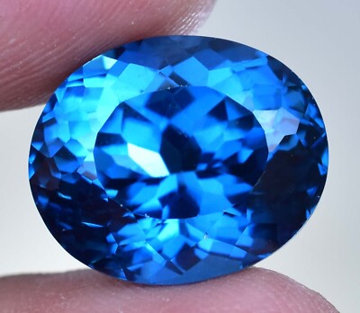 18.45 Ct Flawless Natural Ceylon Blue Spinel AGSL Certified Oval Shape Gemstone