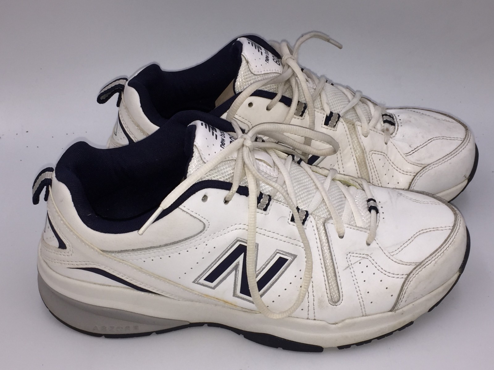 SAOLA Scarpe da ginnastica uomo 10 5 Balance 608 bianche blu navy casual comode allenamento MX608V5