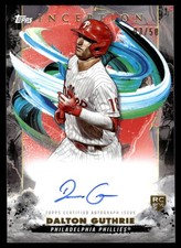 2023 Topps INCEPTION DALTON GUTHRIE ORANGE AUTO 3/50 PHILLIES RC BRES-DG