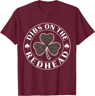 Irish St Patricks Day Shamrock Dibs On The Redhead Unisex T-Shirt