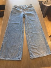 Forever 21 Womens Size 29 Wide Leg High Rise Blue Jeans
