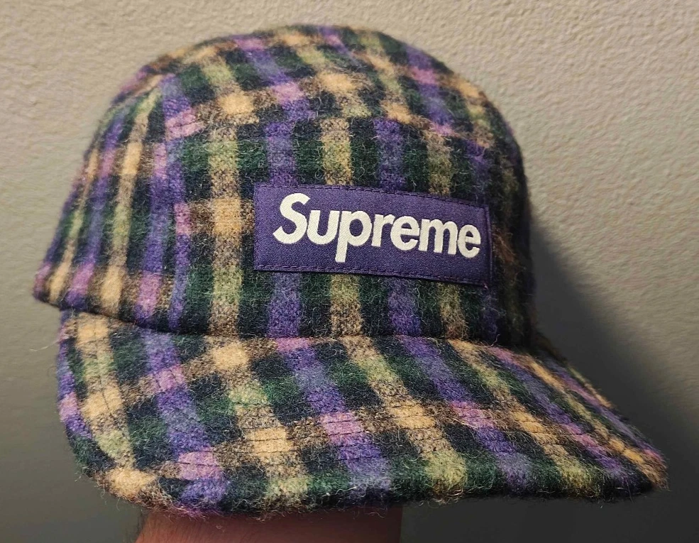 Supreme Plaid Camp Cap for sale - eBay
