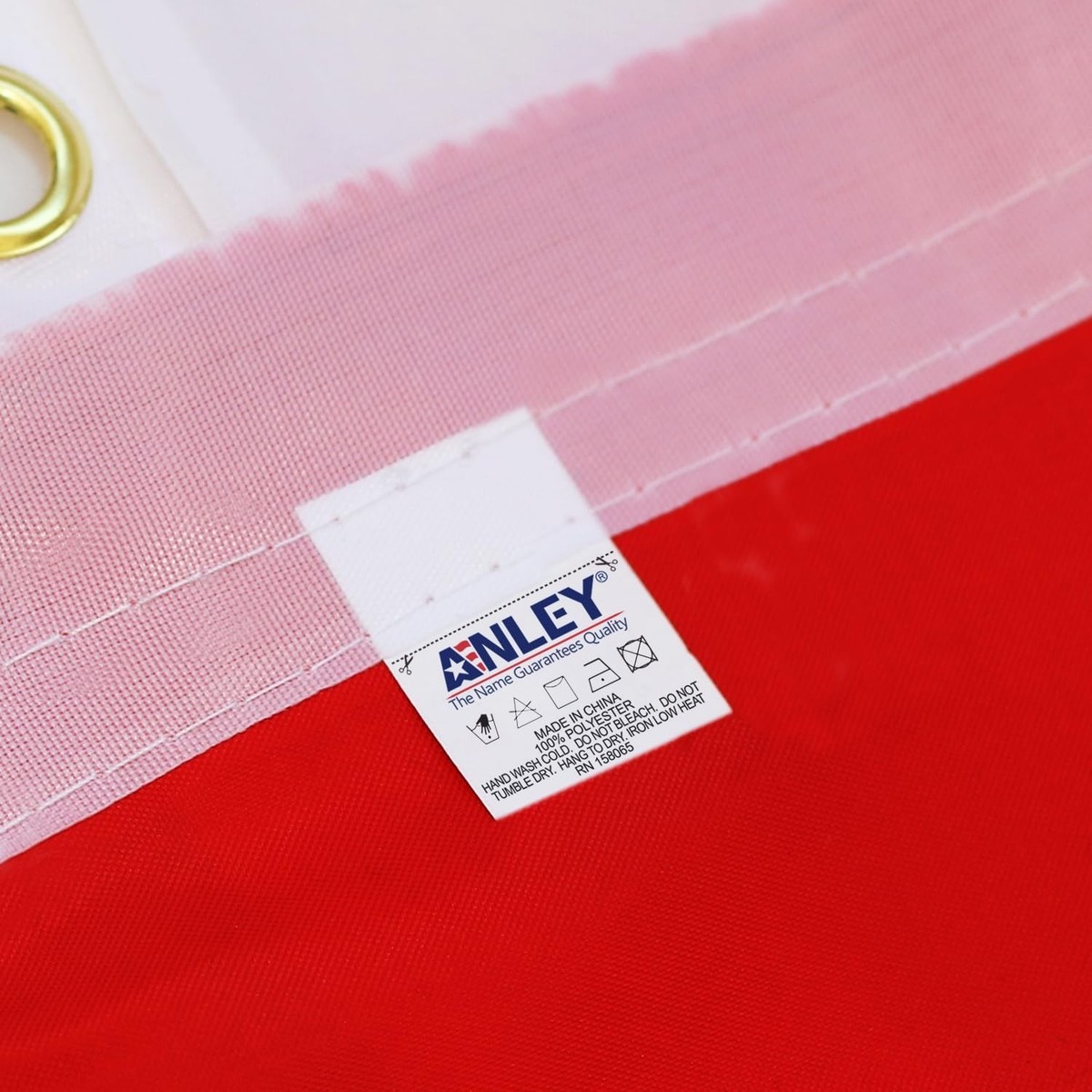 ANLEY Fly Breeze Bandiera Americana 3x5 FT Con Sottile Linea Oro - Onora Polizia E Operatori 911