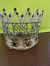 Rhinestone Tiara Crown Beauty Pageant SPOOKTACULAR Spooky Pageant Drag Show