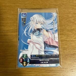 Trading Card anemoi Lycee Overture PR Card White Hair Female Blue Attribute 3/3