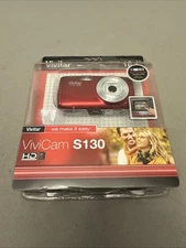 Vivitar ViviCam S130 Digital Camera Red Sealed