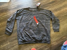 Tuff Athletics Women's Crewneck Camo Gray Lightweight Sweatshirt New With Tag