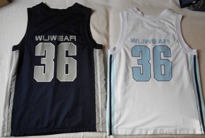 Rarität! 2x Vintage 90s Hip Hop Rap Jersey WU-WEAR All Divisions! WU-TANG CLAN