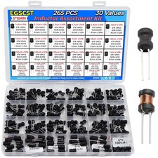 30 Values 265 PCS Inductor Assortment Kit from 1Uh to 100Mh 6  8Mm DIP Radial P