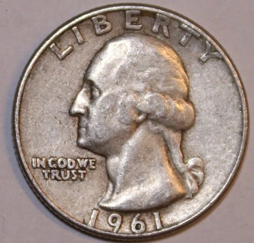 1961-D Washington Quarter - Extra Fine - #0518EA - FREE SHIPPING