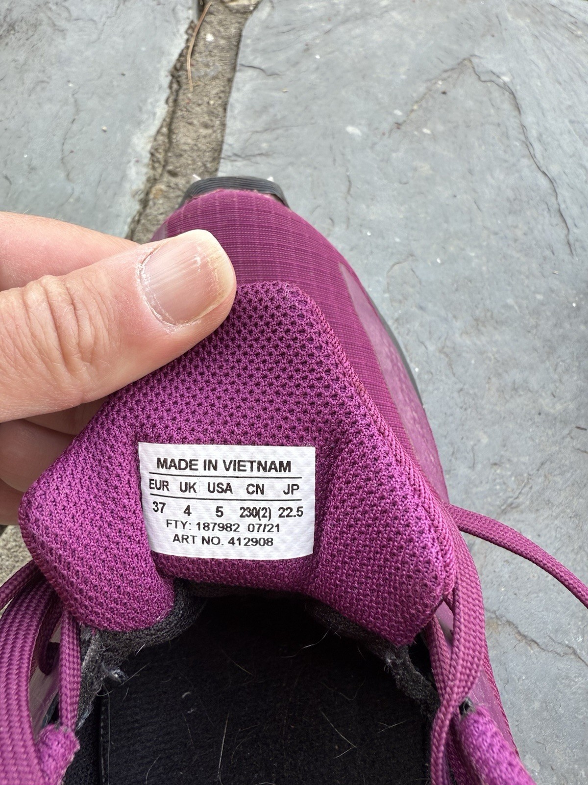 Scarpe Salomon Alphacross Blast Junior impermeabili trail running blu taglia 13K