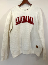 Alabama Crimson Tide Sz Xl Textured Crewneck White Raised Letter Sweatshirt Alabama Crimson Tide Sz Xl Textured Crewneck White Raised Letter Sweatshirt