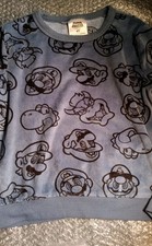 Super Mario Bros Pajamas Set Size 4T Toddler Kids Nintendo Soft