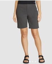 Eddie Bauer Women  s Dark Smoke Horizon Bermuda Shorts/Hiking/Shorts Sz 6P NWT
