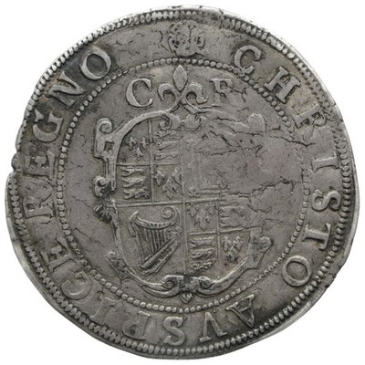1631-1632 Half Crown Charles I Coin England group II, type 2a, mm Rose (MO4485-)